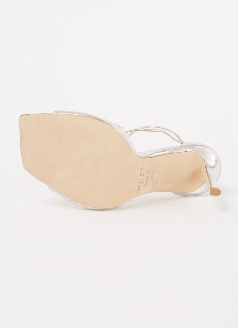 Sandale Jimmy Choo Asia din piele cu finisaj metalic