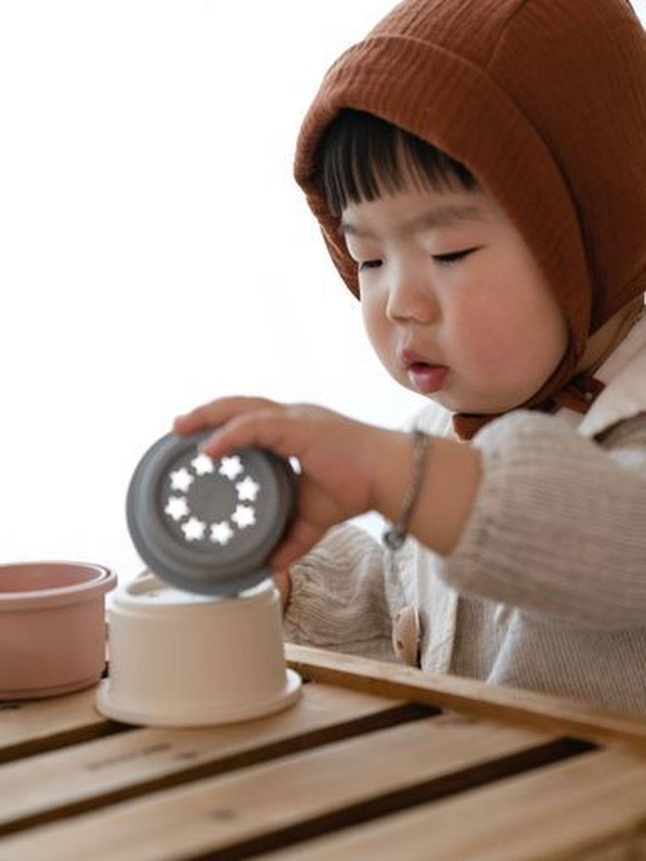 Mushie Baby Stapelturm MUSHIE, Becher - rosa