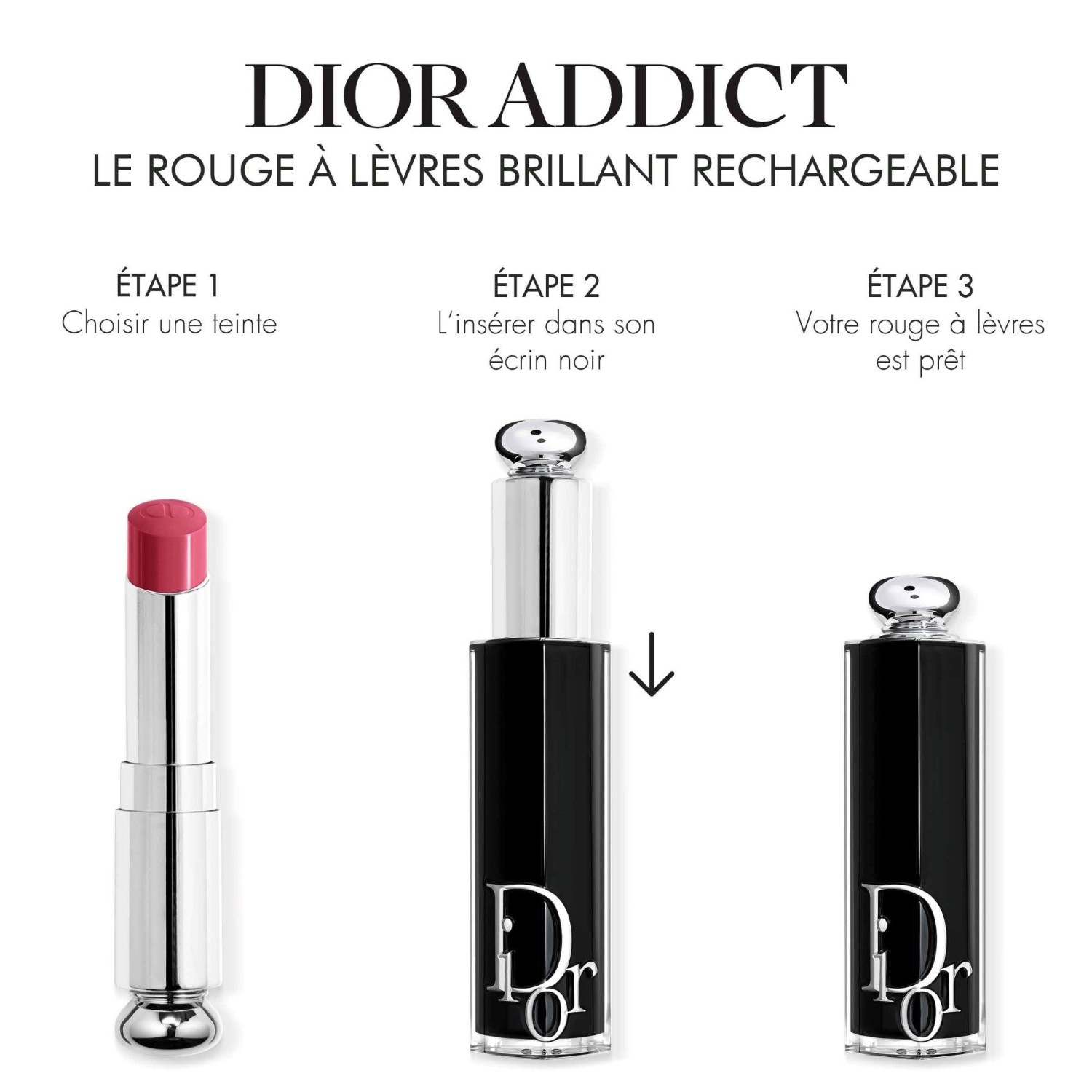DIOR Glossy Lipstick - Intens farve - 90% naturligt afledte ingredienser
