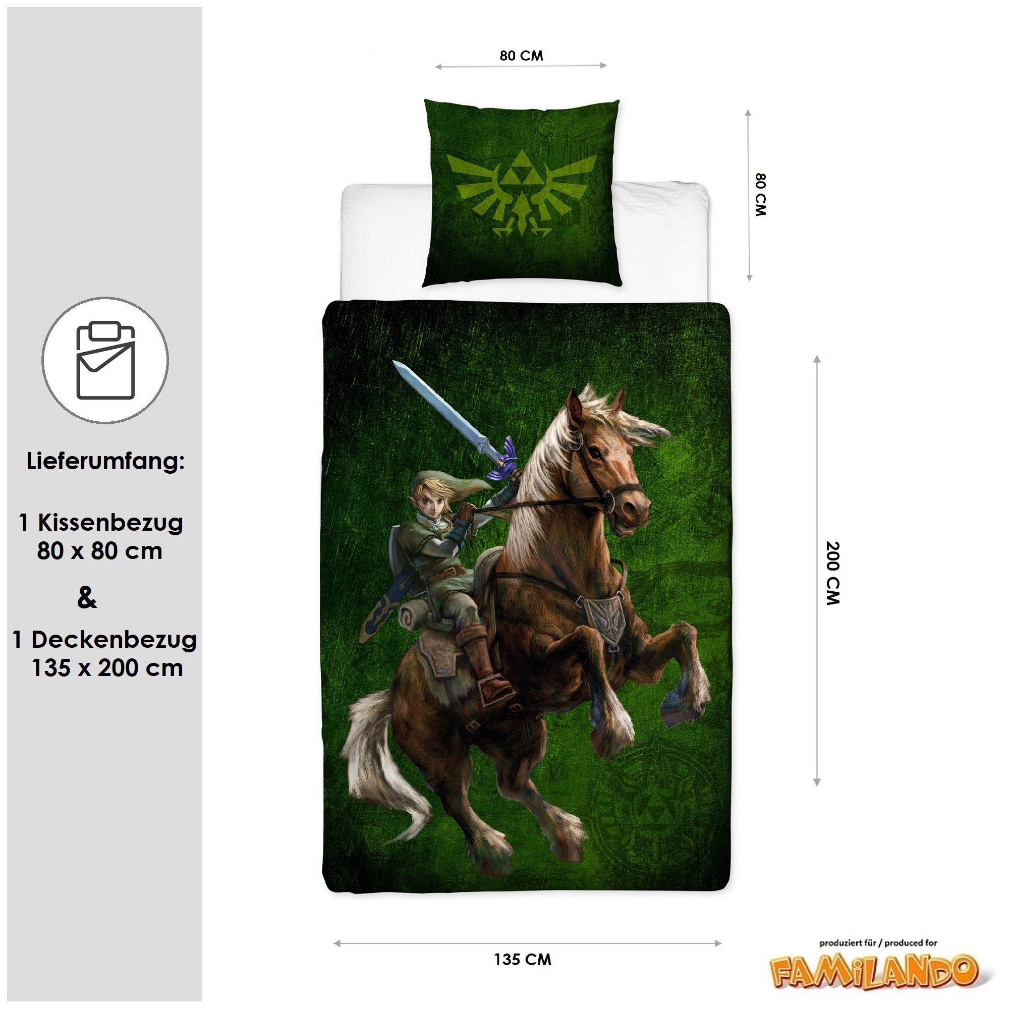Jugendbettwäsche Legend of Zelda 