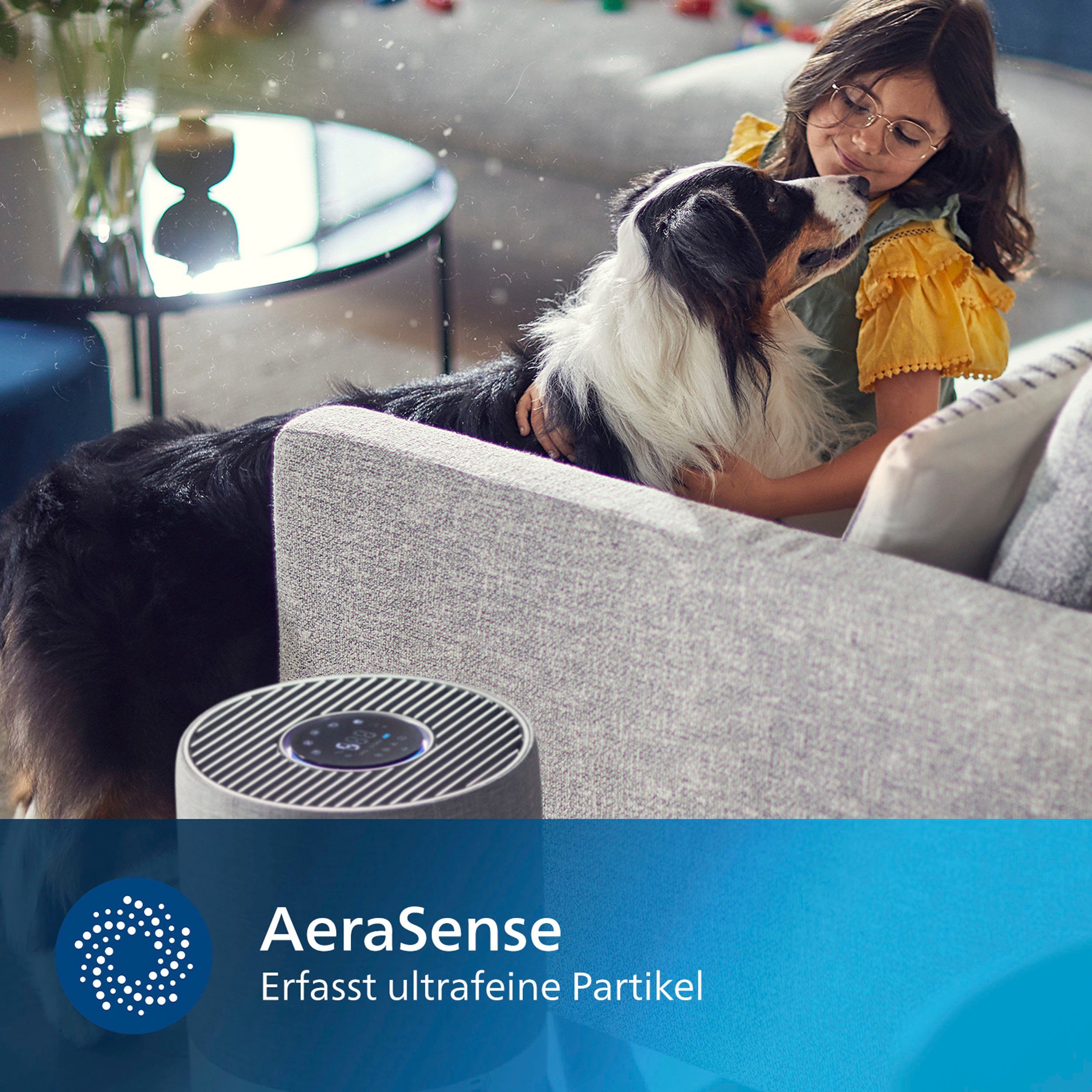 Philips Luftreiniger AC4236/10 4000i Serie, für 158 m² Räume, mit App-Anbindung und für Allergiker geeignet