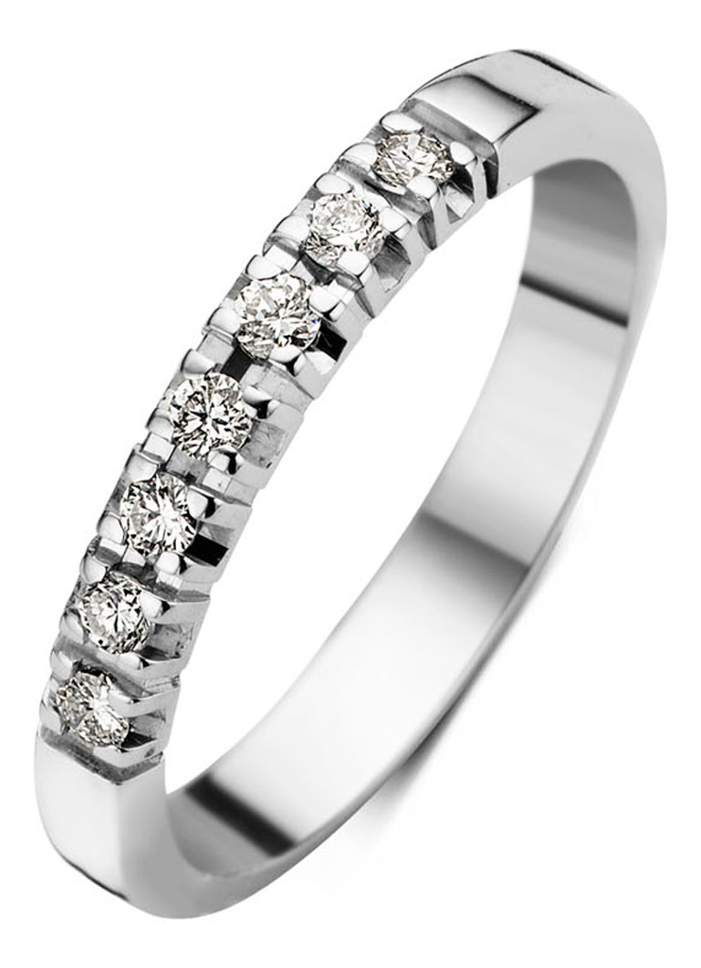 Diamond Point White gold alliance lab-grown diamond ring, 0.21 ct. 0.21 ct diamond Lab-grown diamond