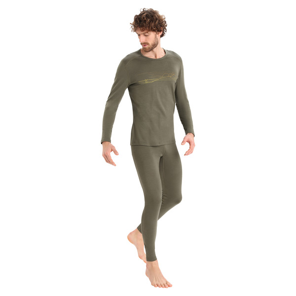 200 OASIS LS CREWE SKI STRIPES Herren - Funktionsshirt