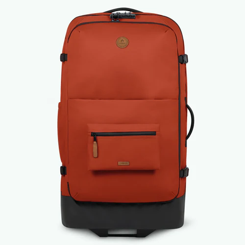 Kaikoura orange 2-wheel soft suitcase