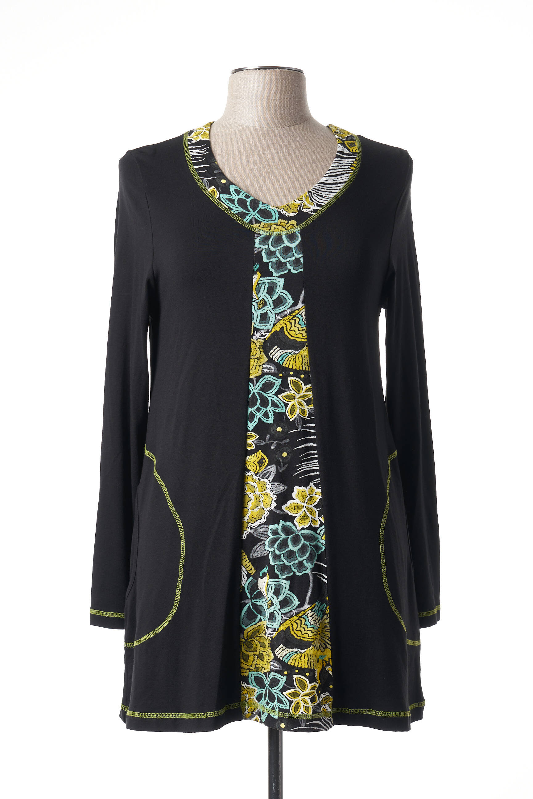 Signature Tuniquemanchelongue Femme couleur noir