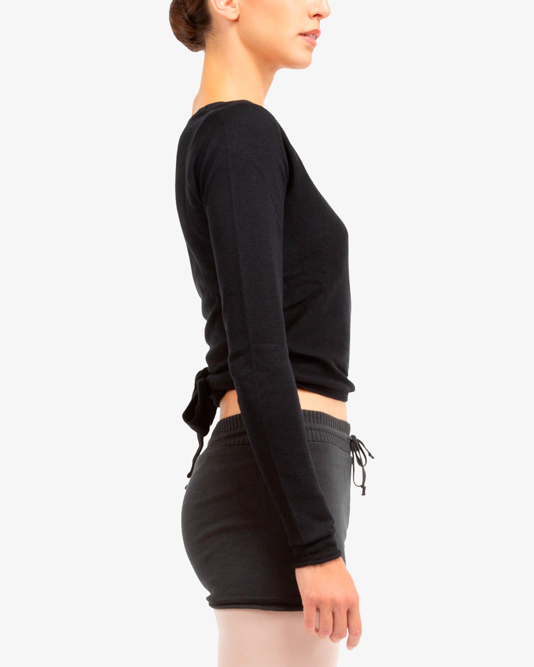 Knitted wrap-over