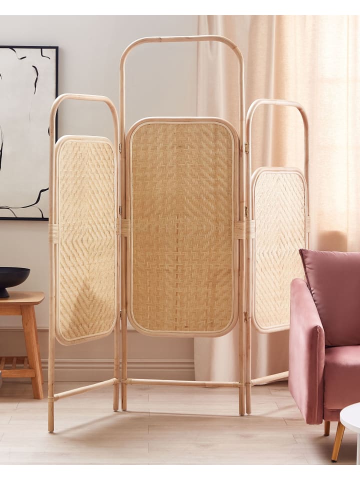 Beliani Paravent CARPI in /Beige - (W) 166 x (H) 180 x (L) 3 cm günstig kaufen onesize