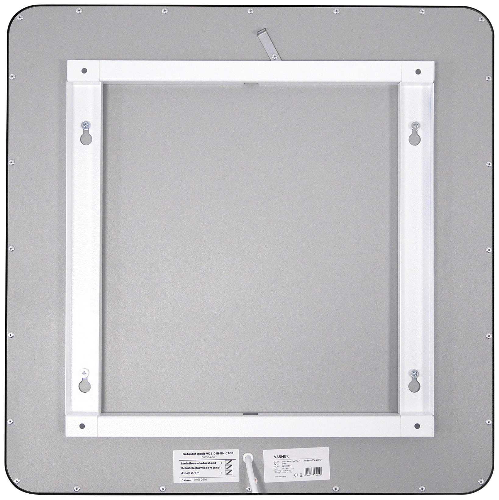 Vasner Infrarotheizung Citara T Plus, Tafelheizung rund mit Kreide beschreibbar, 700 Watt
