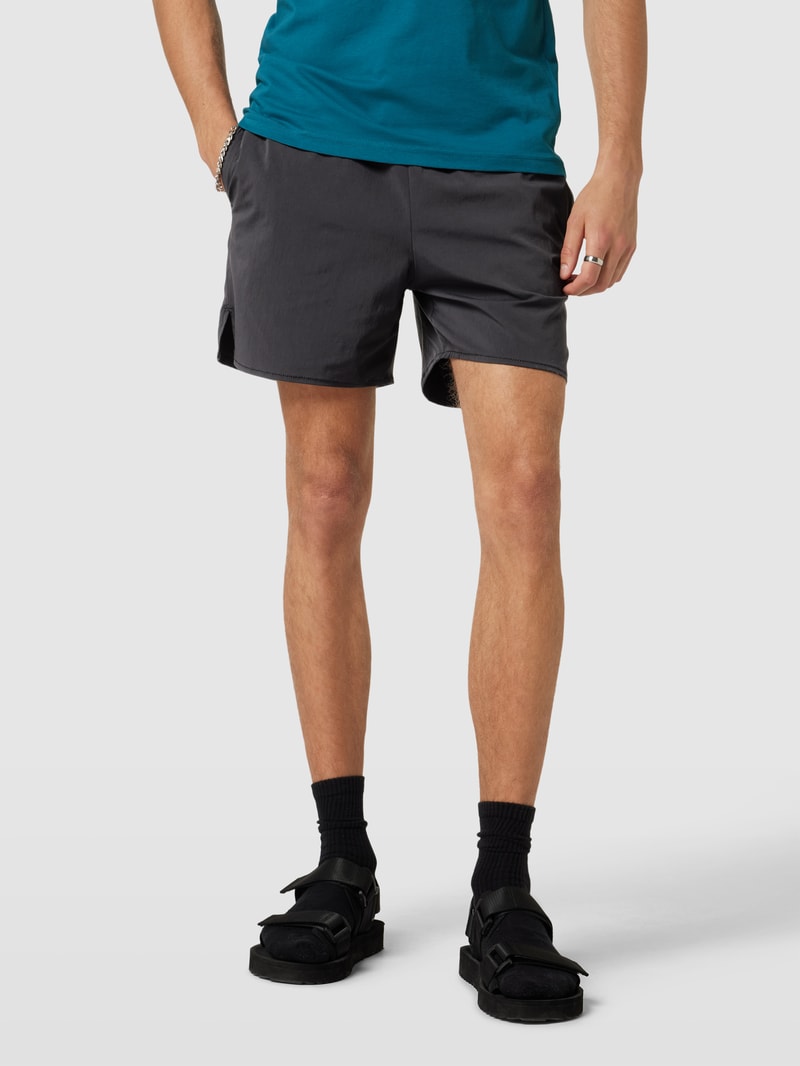Shorts mit Label-Stitching Modell 'MONTANA' in schwarz