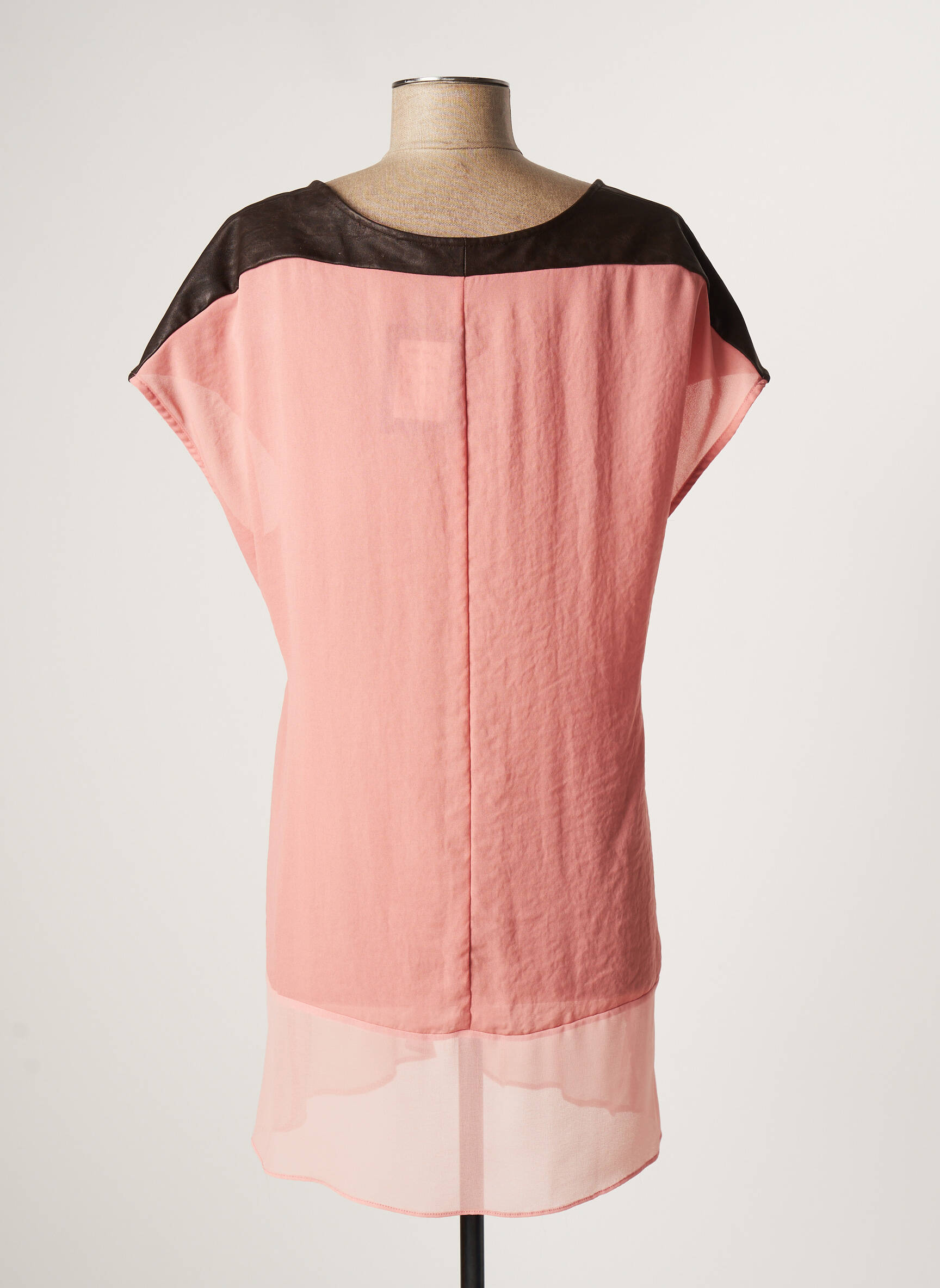 Lauren Vidal Tuniquemanchecourte Femme couleur rose