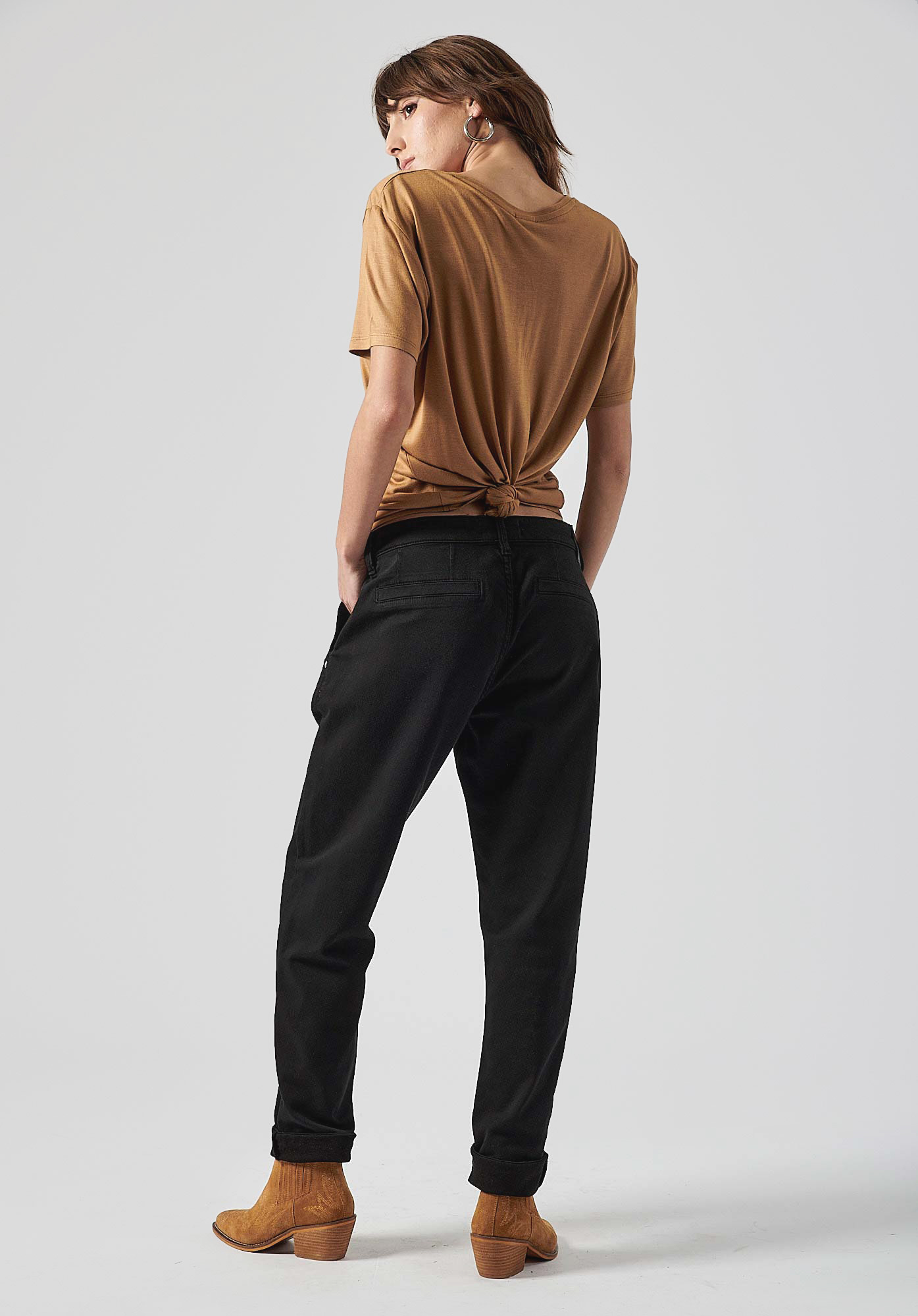 VIWIX  Jean noir boy slim Femme