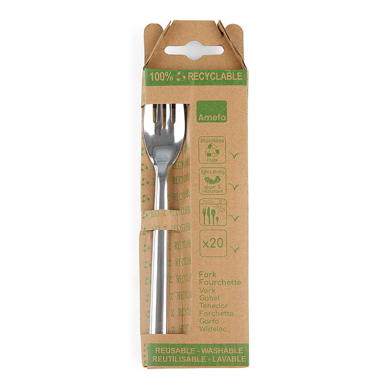 Gaffel 20 stk metall resirkulerbar