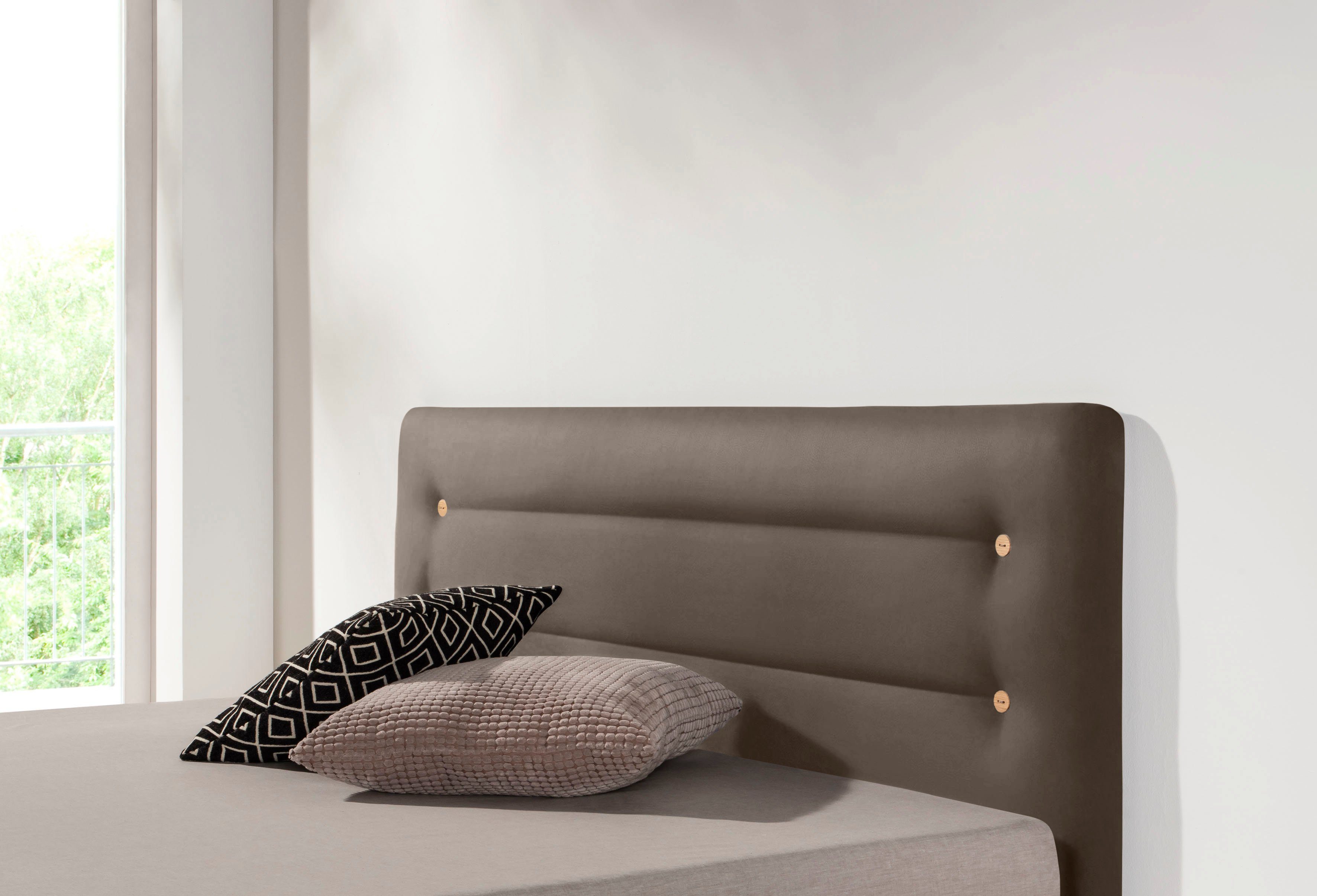 Schlaraffia Boxspringbett Fidelio, inkl. BULTEX® Topper, Holzfuß in Eiche