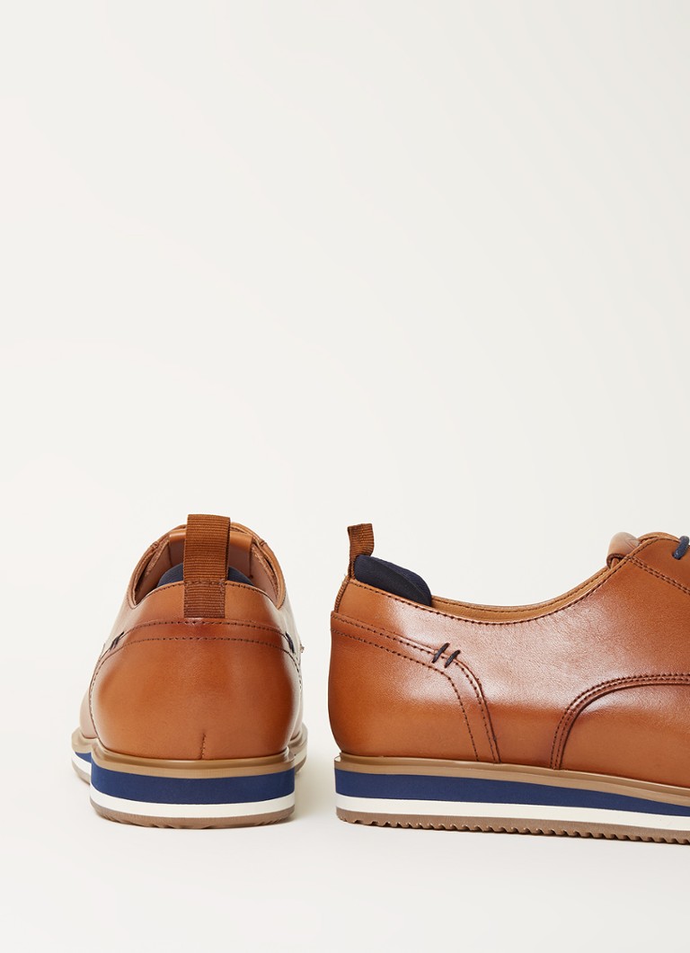 Dune London  Bucatini veterschoen van leer