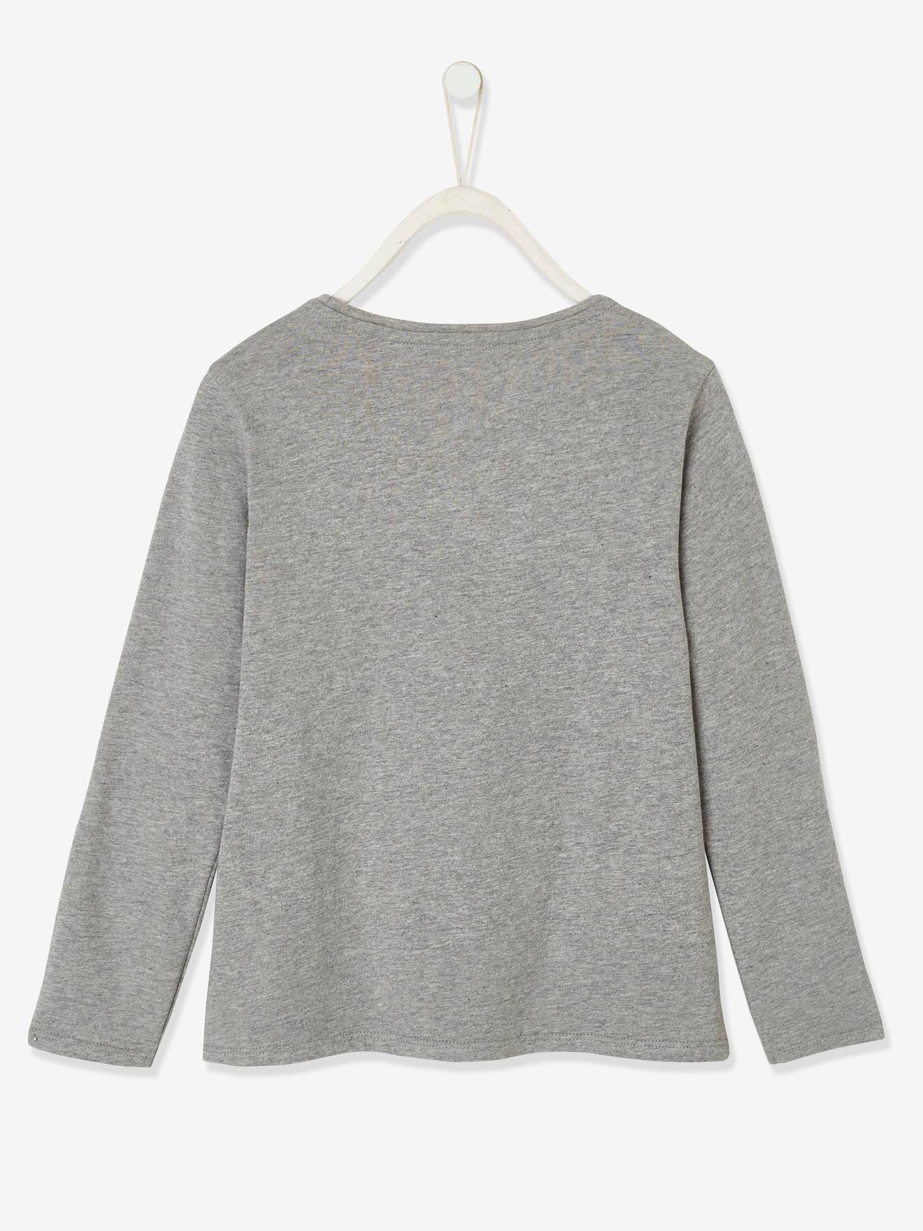 Vertbaudet Mädchen Shirt Oeko-Tex - hellgrau meliert