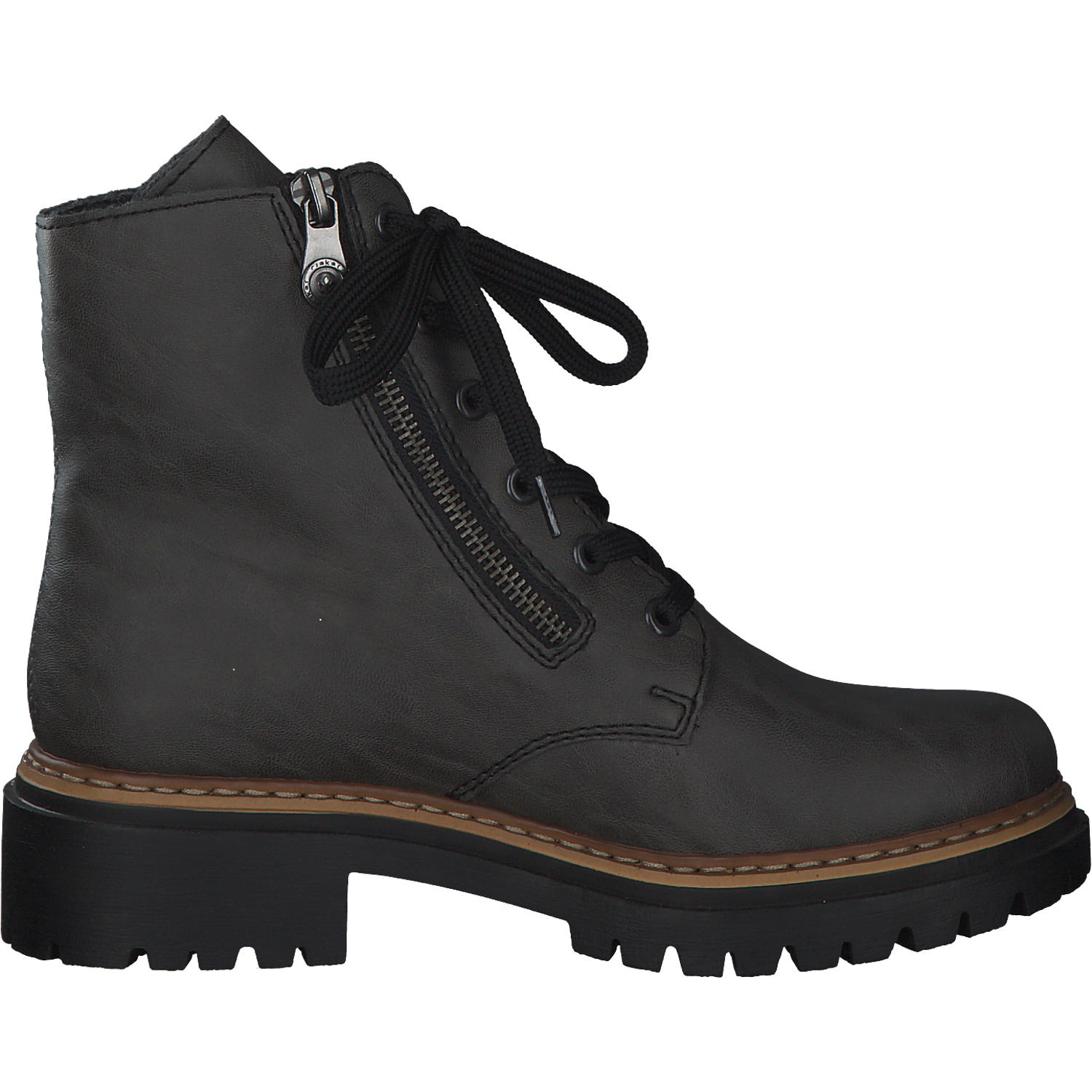 Rieker 72611, Schnürstiefeletten, Damen, Grau