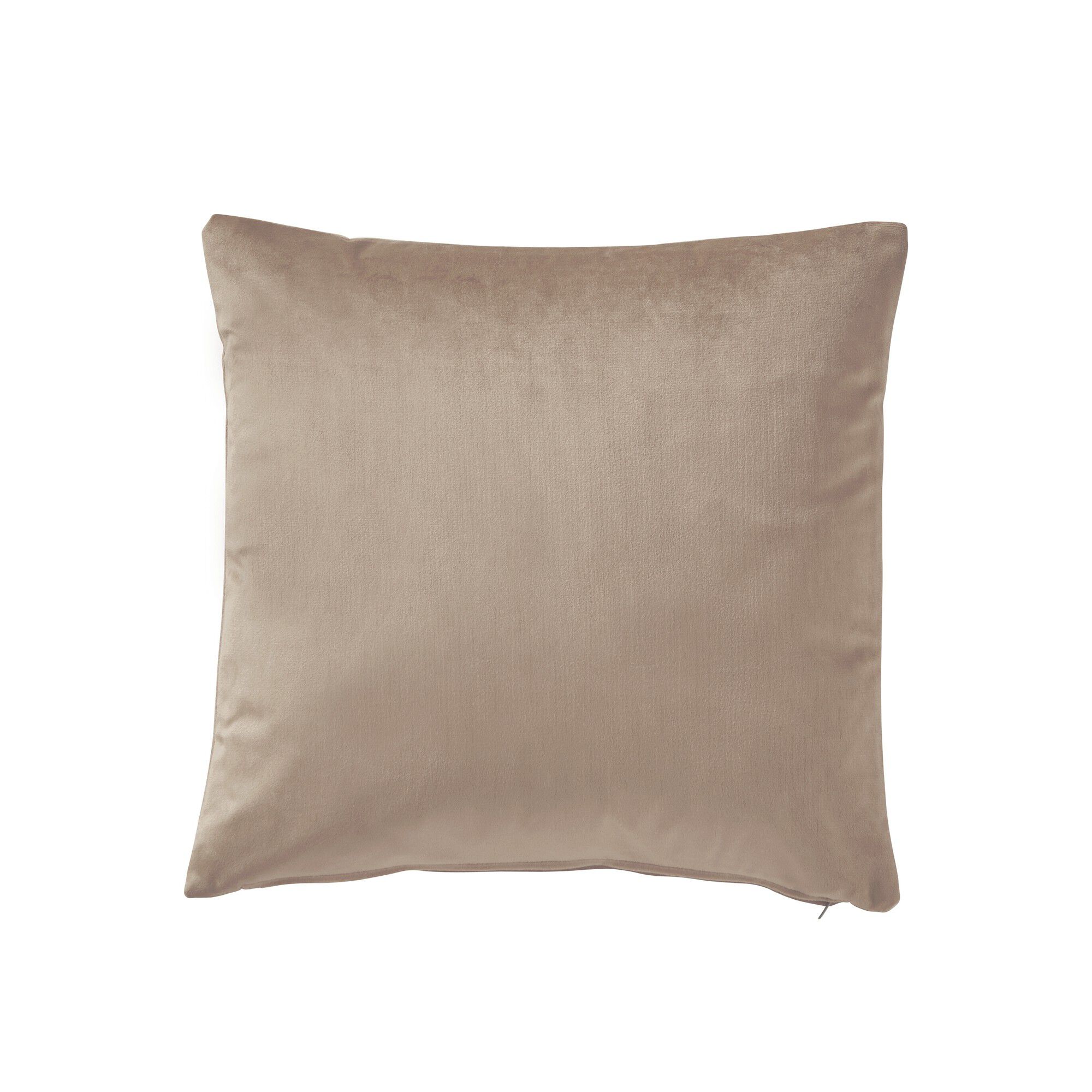 Housse coussin en velours uni