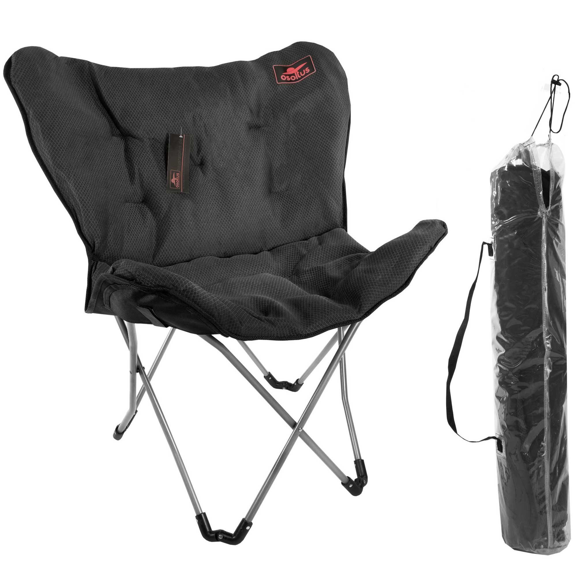 osoltus Campingstuhl osoltus Faltsessel Butterfly Campingsessel Soft Touch 3D f. Balkon