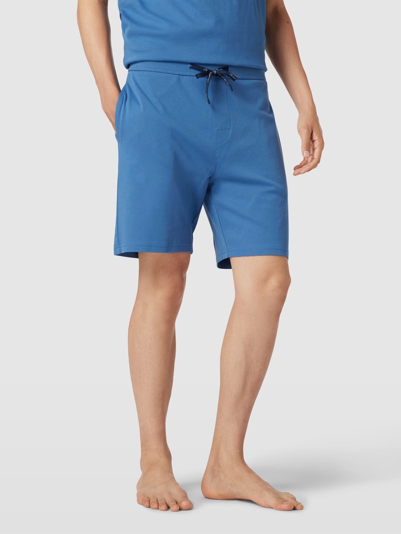 Sweatshorts mit Tunnelzug in blau