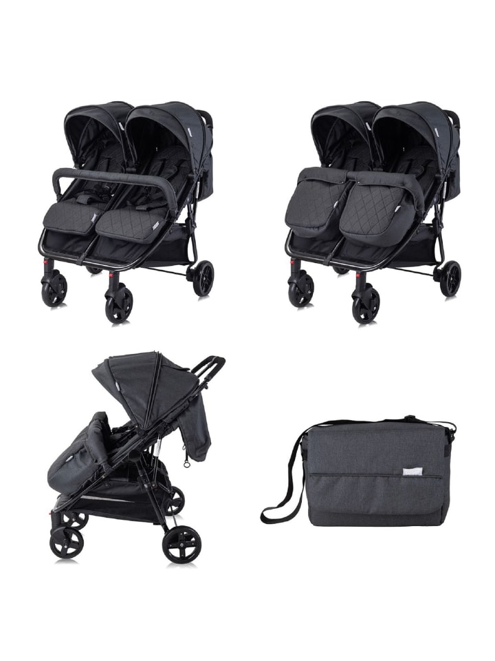 Lorelli Geschwisterkinderwagen Duo in schwarz günstig kaufen onesize