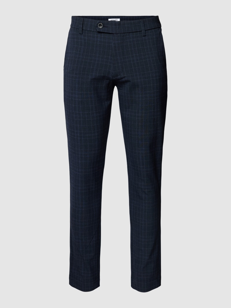 Slim Fit Anzughose in melierter Optik Modell 'MARCO' in blau