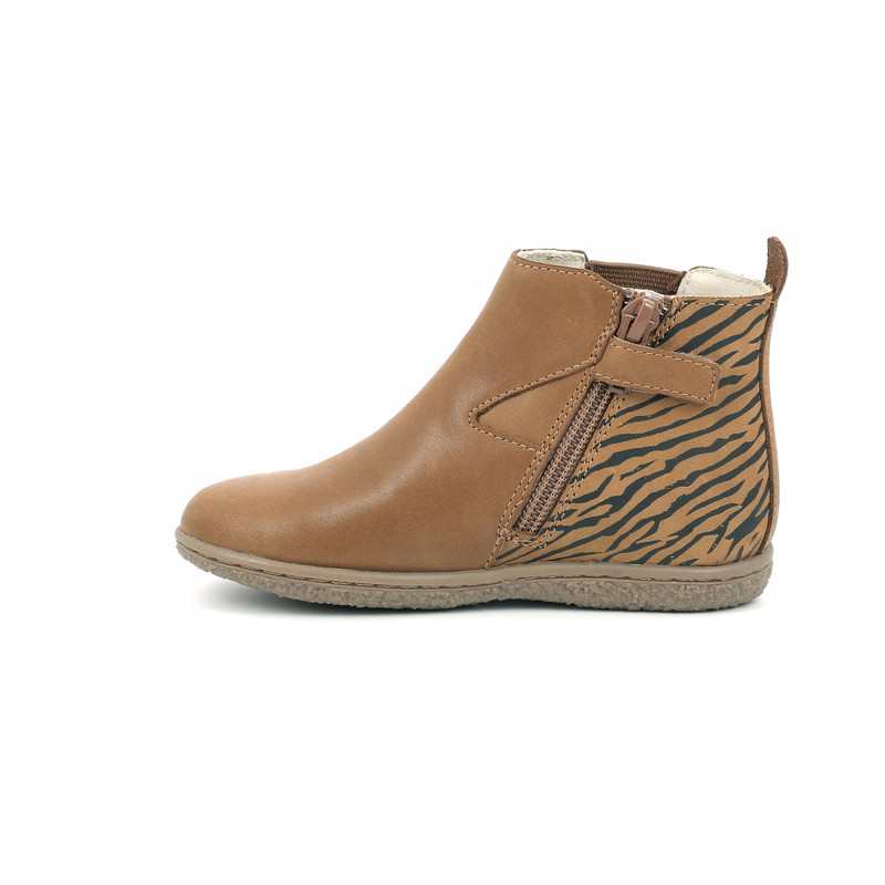Boots cuir Vermillon