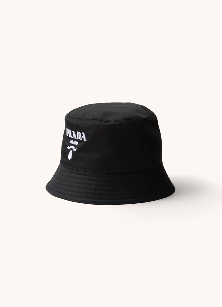 Prada  Re-Nylon bucket hoed met logo