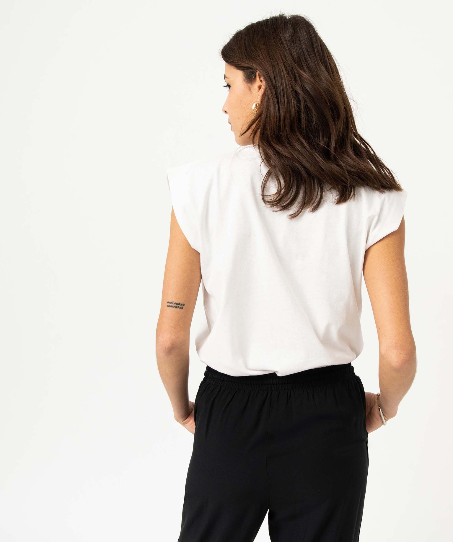 Tee-shirt manches courtes coupe loose en coton imprimé femme imprime | GEMO