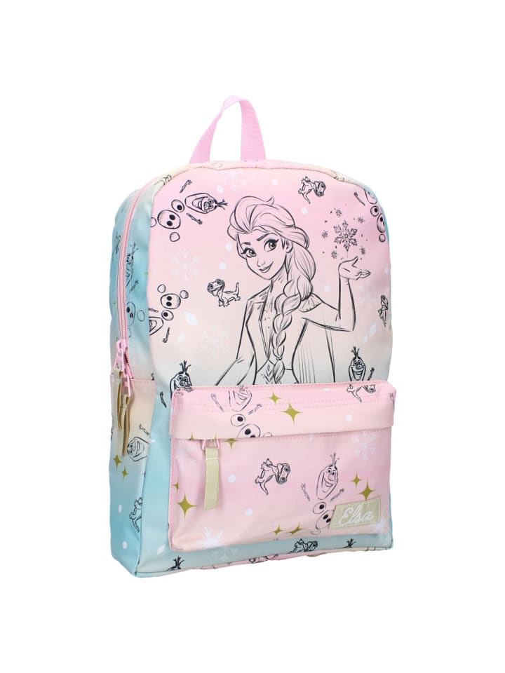 Disney Disney Kinder Rucksack Frozen II – Bunter Schulrucksack in Rosa günstig kaufen 33 x 23 cm