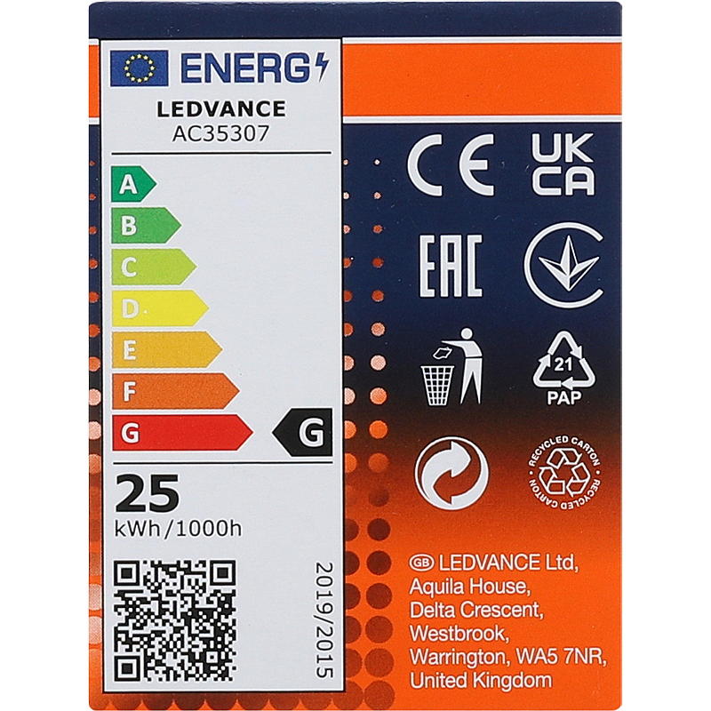Osram Glødelampe mini 2-pk, 25 W E14 Osram