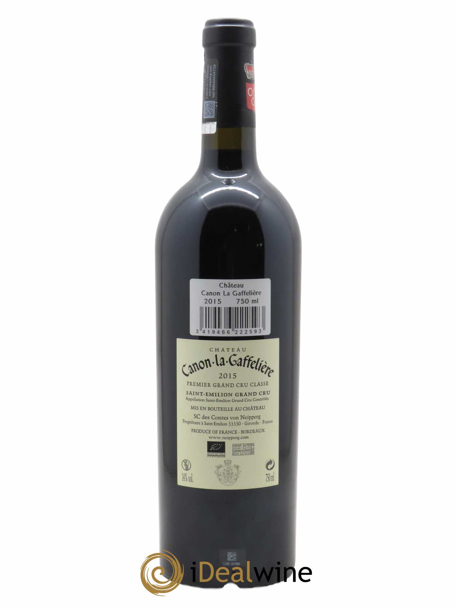 Château Canon la Gaffelière 1er Grand Cru Classé B (CBO à partir de 6 BTS) 2015 - Lot de 1 Bouteille