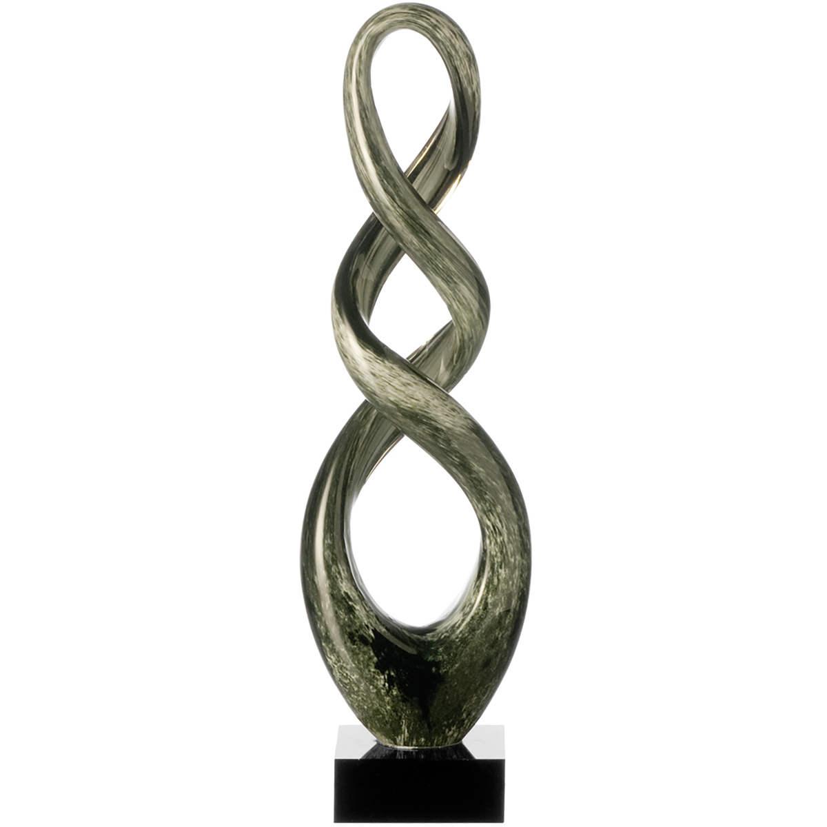 Leonardo Skulptur Turn Grau Schwarz 39 cm