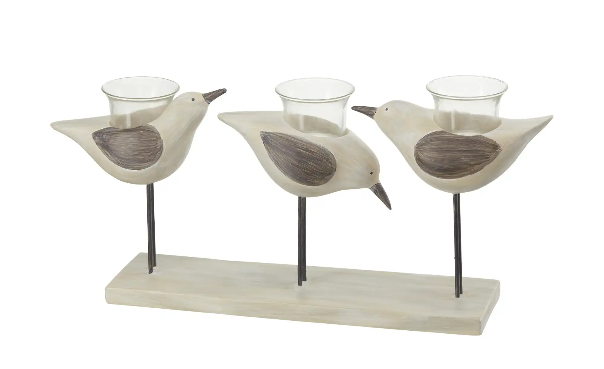 3er Teelichthalter Vögel