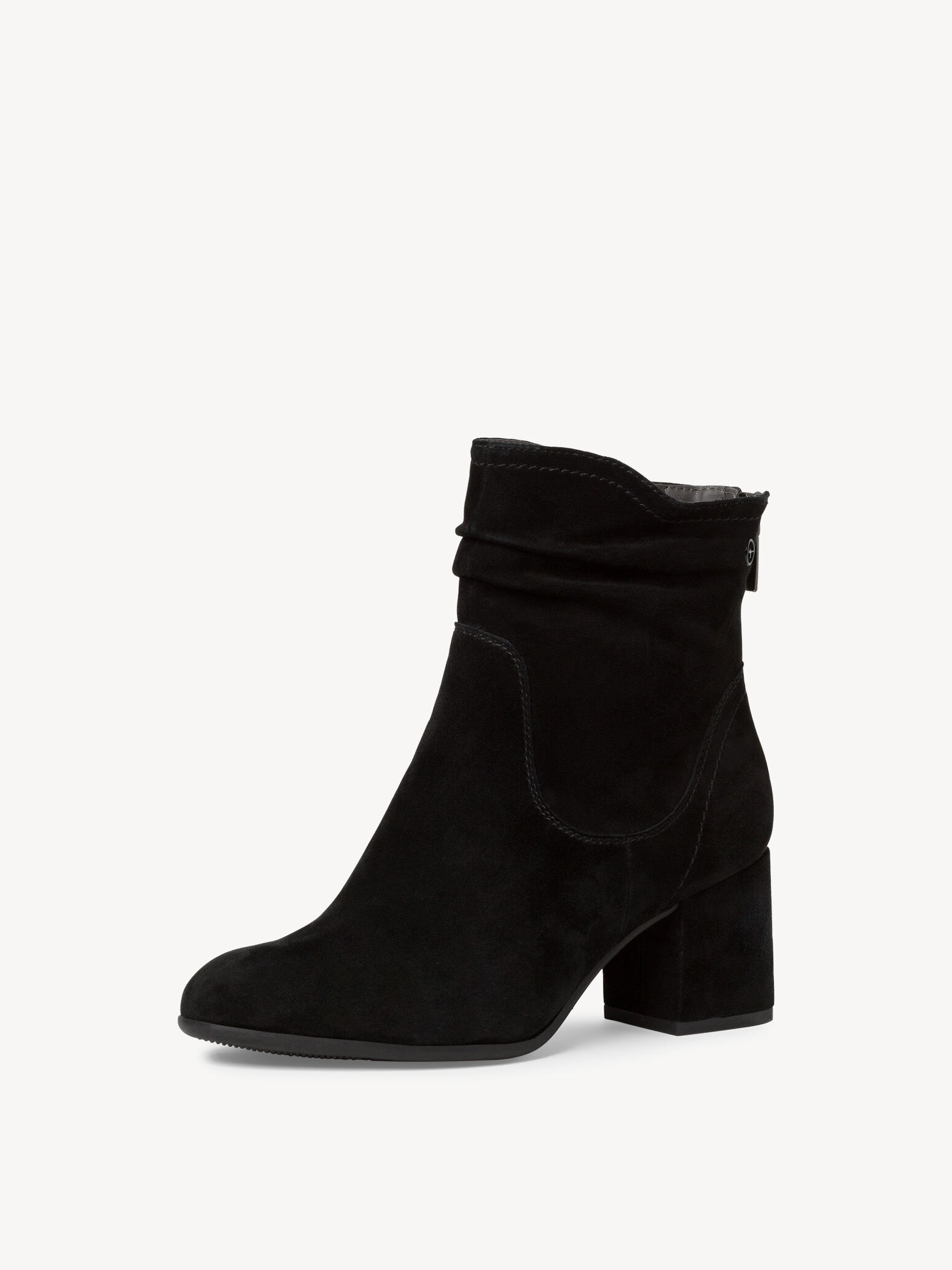 Bottine en cuir - noir
