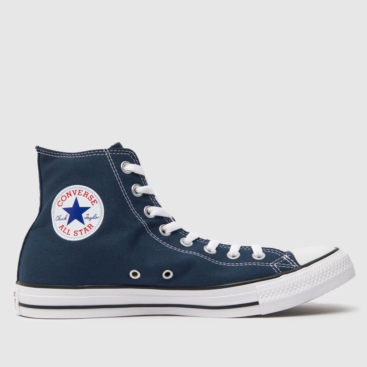 Converse – All Star – Marinblå höga sneakers