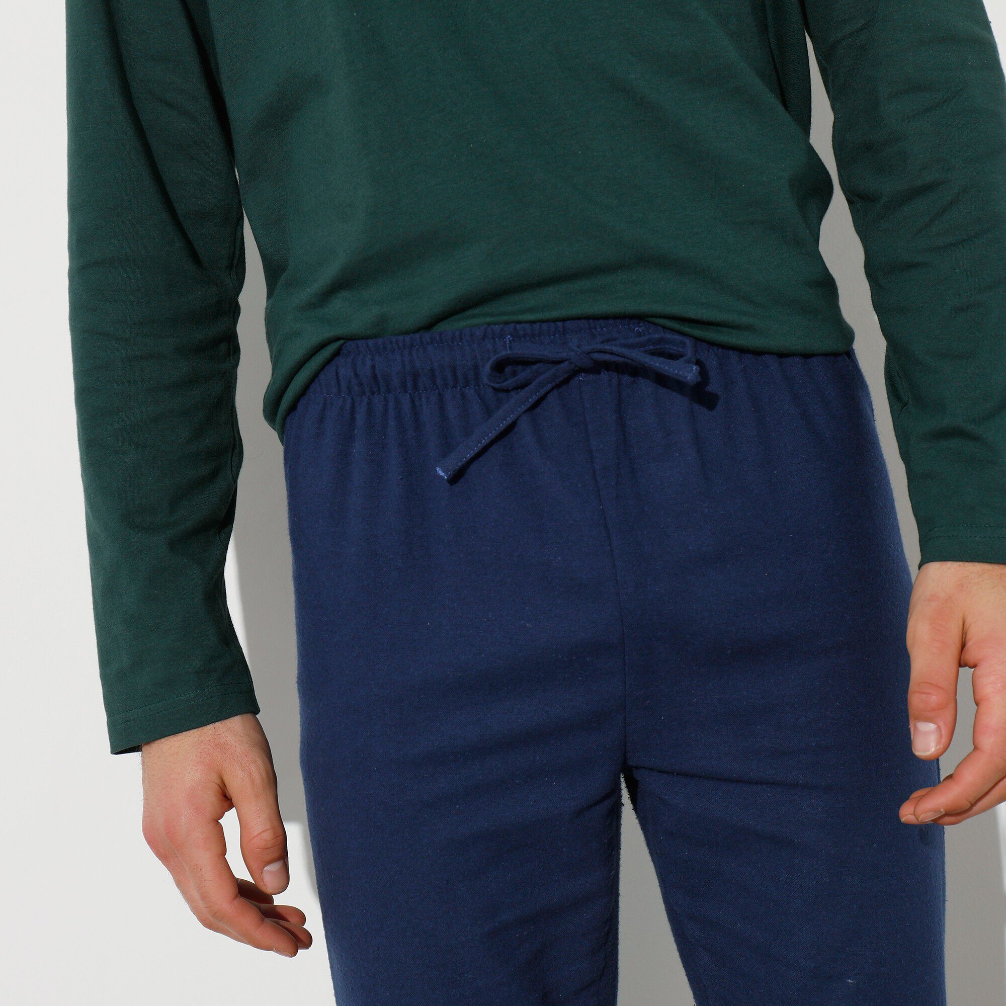 Pantalon pyjama flanelle unie