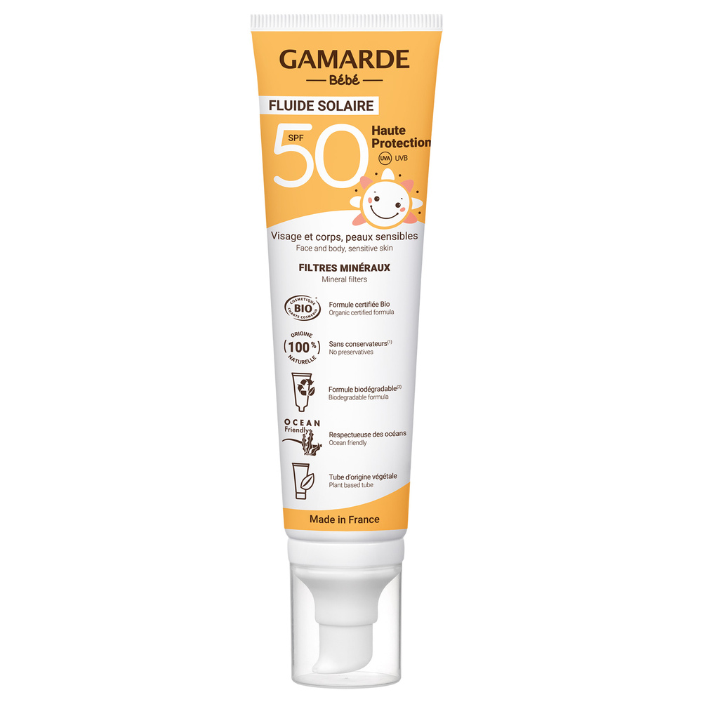 gamarde HAUTE PROTECTION SPF 50 BEBE - Tube pompe 100 ml Soin solaire haute protection