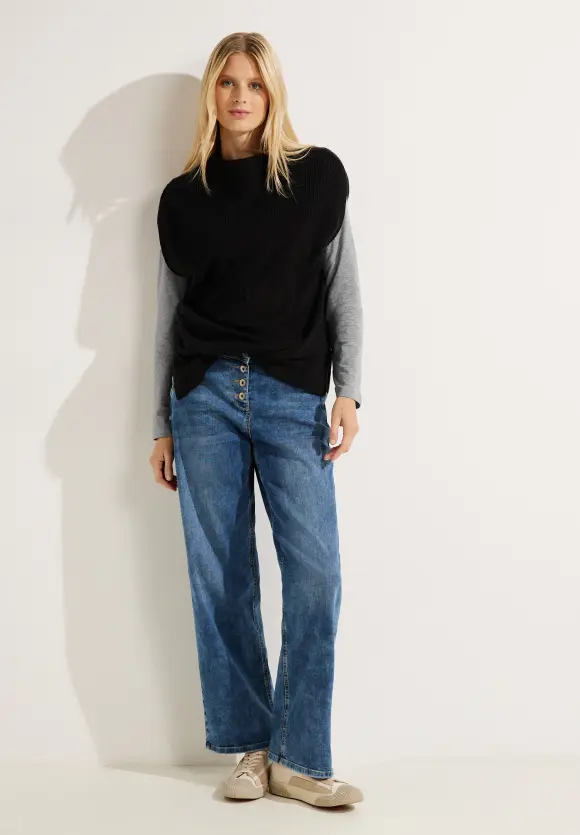 CECIL Langarmshirt mit Gummibund