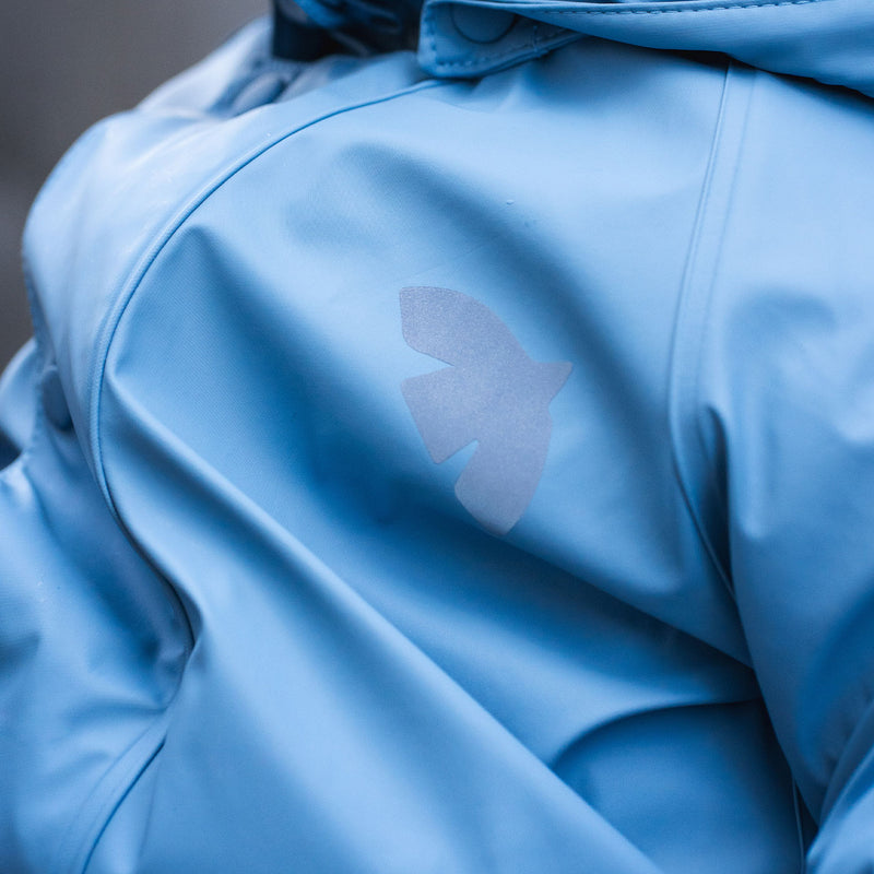 aarhus rain suit pigeon blue - Blau