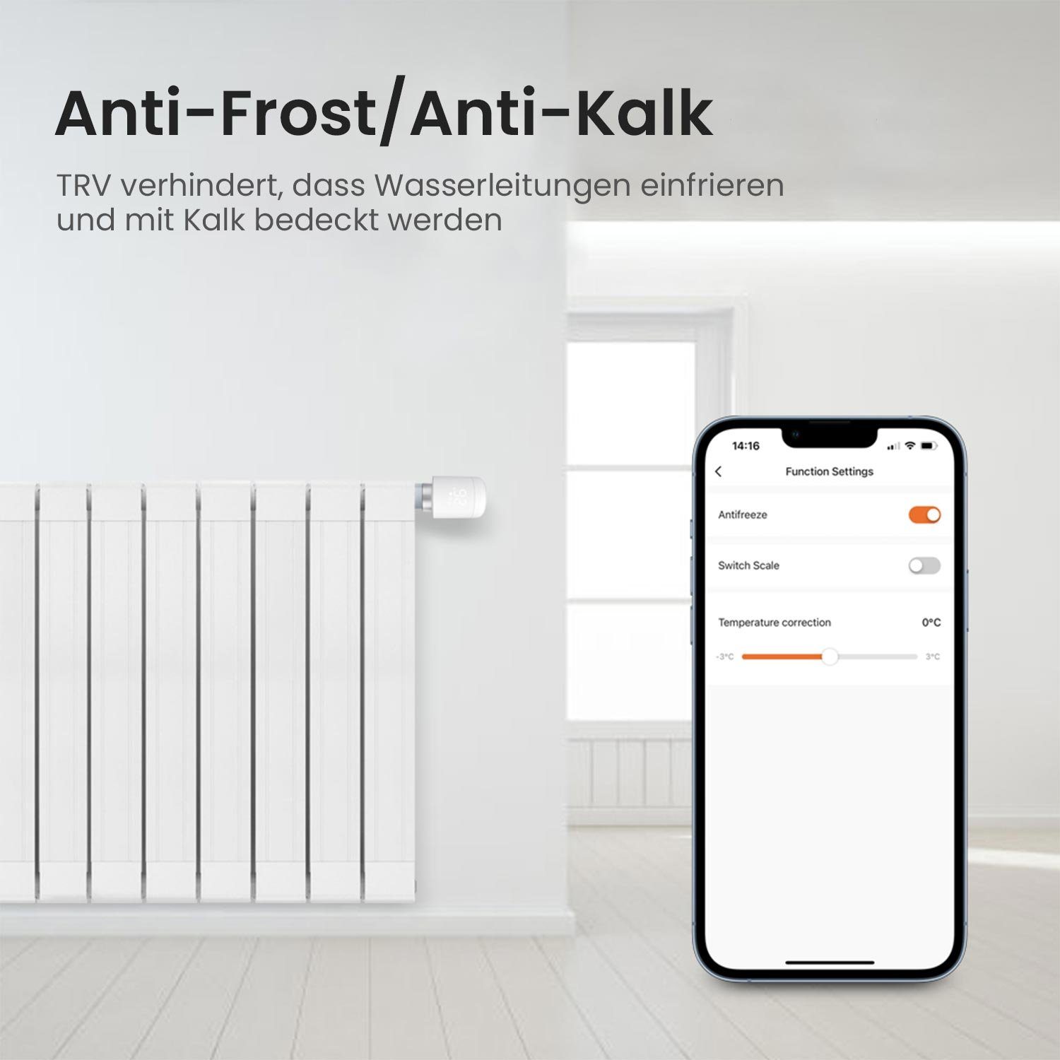 TOPMELON Heizkörperthermostat Zigbee Smart Heizung Thermostat, Energiesparen