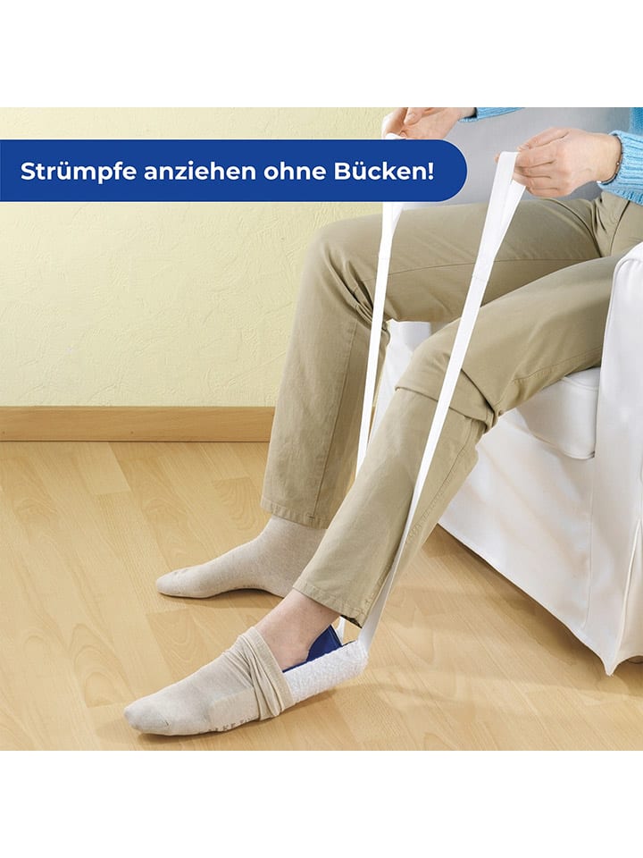Wenko Anziehhilfe für Socken in Weiß - (L)24 x (B)12,5 cm günstig kaufen onesize