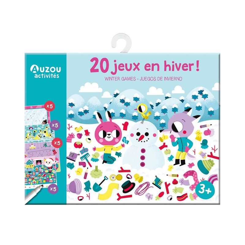 Pochette 20 jeux en hiver - Auzou