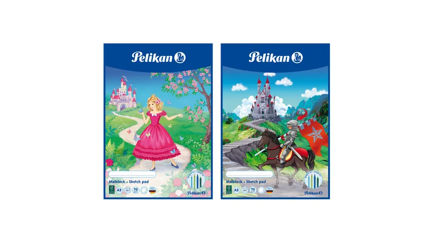 Pelikan Malblock A3 sortiert 30 Blatt 70g/qm