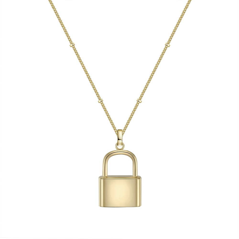 Glanzstücke München Collier en argent Fermer a clé Argent sterling en Or jaune collier