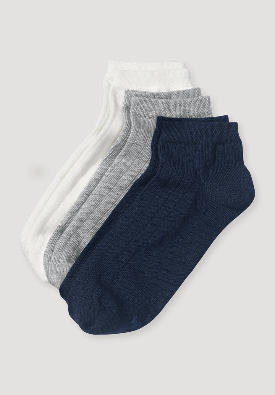Sneakersocke im 3er-Pack aus Bio-Baumwolle