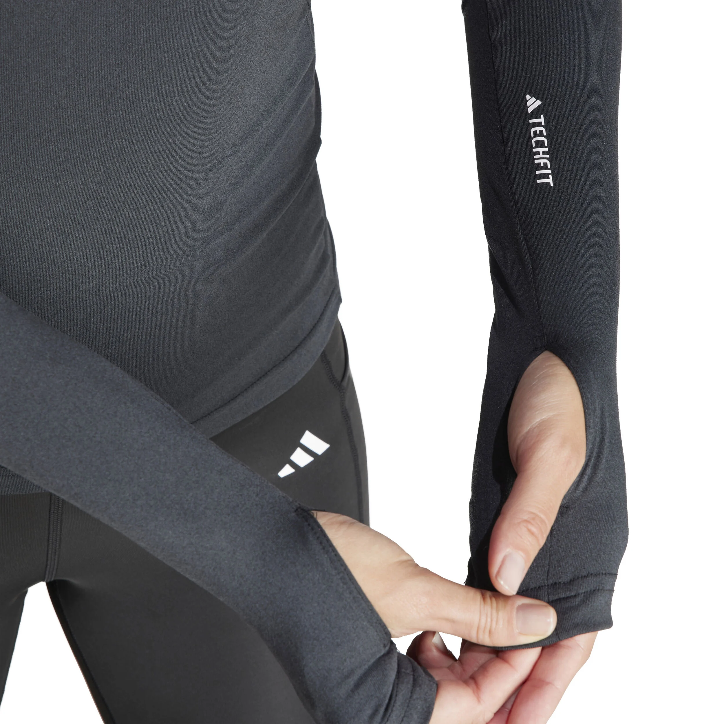 Tech-Fit Longsleeve Damen - Schwarz