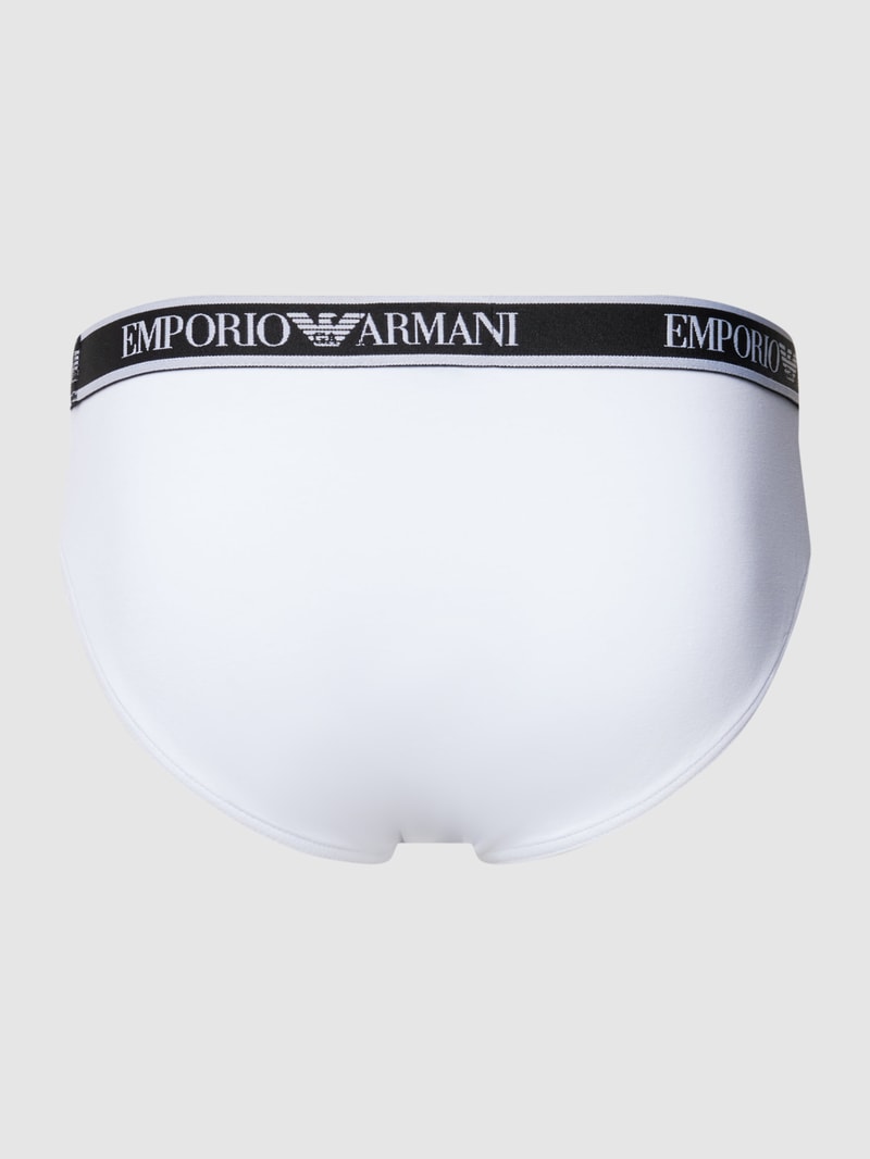 Slip mit Label-Detail im 3er-Pack in rot