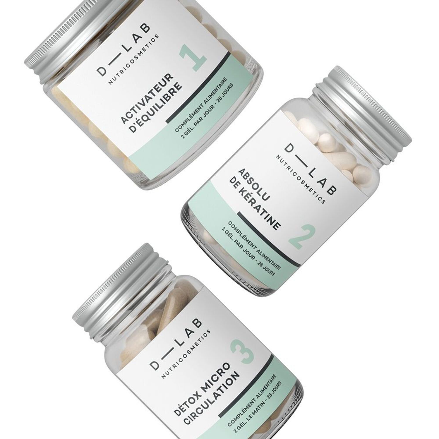 d-lab nutricosmetics Programme Masse Capillaire - 1 mois Complément Alimentaire Cheveux