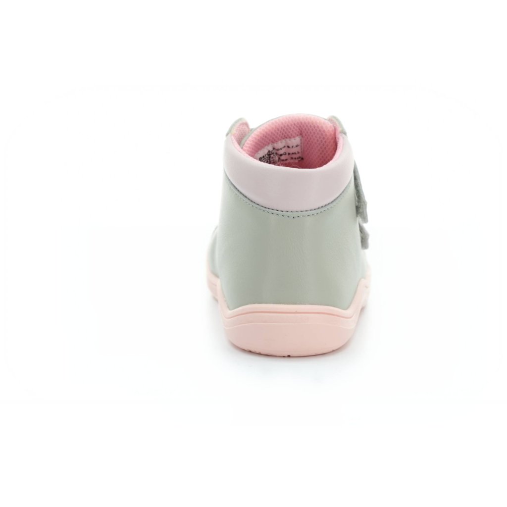 Baby Bare Febo Fall Grey/Pink Asfaltico (mit Membran) Barfuß-Stiefeletten