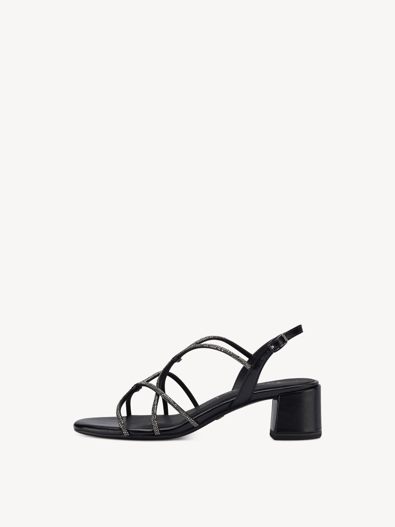 Sandale à talon - noir